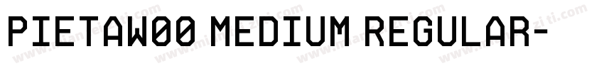 PietaW00 Medium Regular字体转换